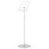 Telescopic Acrylic Stand Sign Holder - Silver Finish